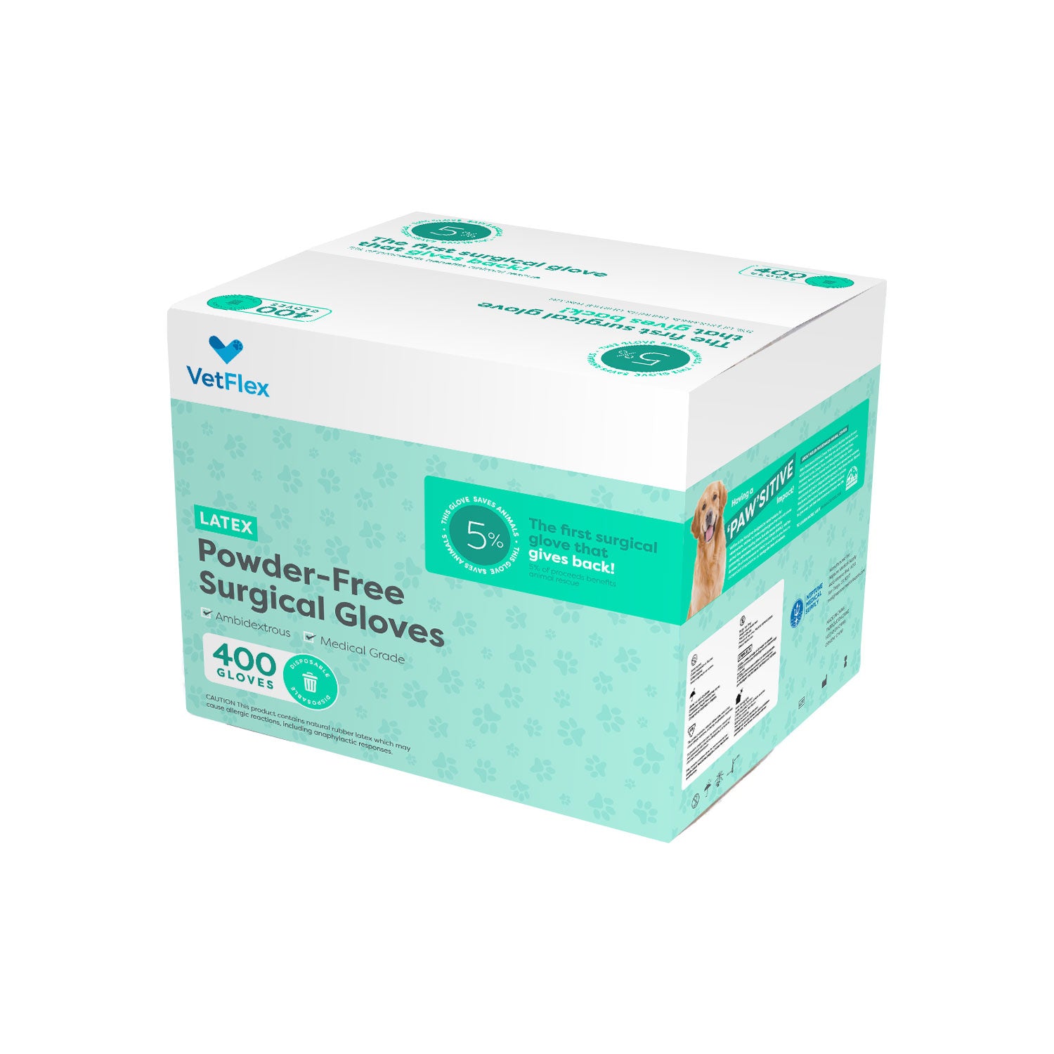VetFlex Latex Sterile Surgical Glove Case