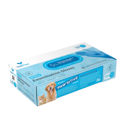 VetFlex Nitrile Exam Gloves (Box of 100)