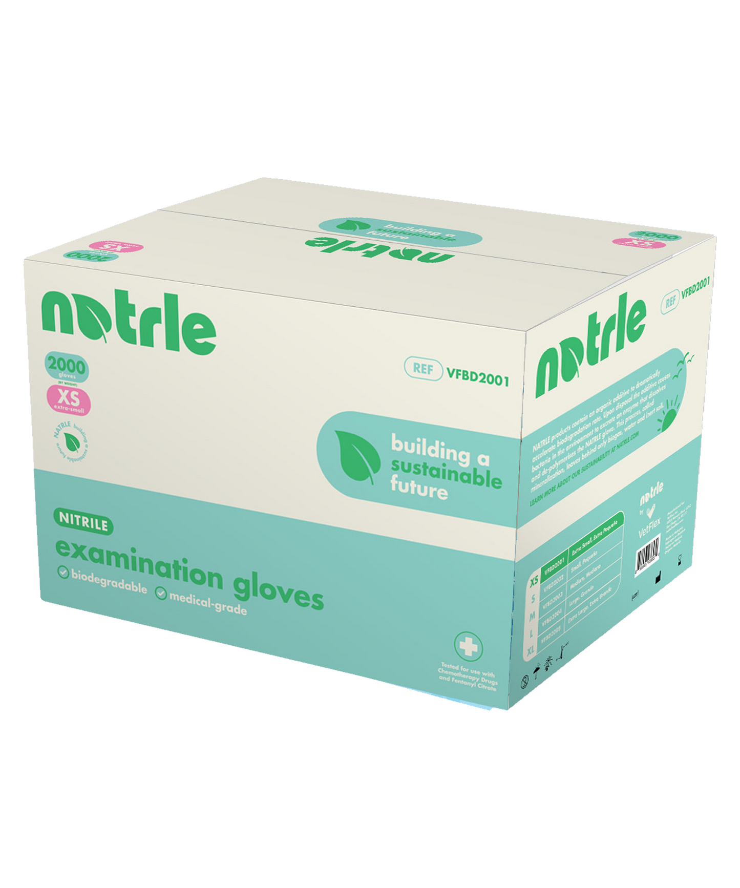 NATRLE Biodegradable Gloves (Case of 2000)